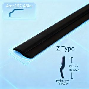 TEMU 충돌 방지, 방음, 도어 틈새용 두꺼운 고무 스트립, 방풍 차량 문, 소음 감소 밀봉 스트립을 위한 자동차 밀봉 스트립 제조사