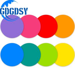 TEMU 8가지 색상 원형 스티커 28Cm - 생생한 원형 화이트보드 마커 스티커 - 간편한 지워짐, 제거 및 재사용 가능 - 학교, 책상 및 벽 정리용 장소 라벨