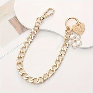 TEMU 세련된 동백 펜던트 휴대폰 끈, 가방을 위한 섬세한 액세서리, 튼튼하고 내구성 좋음, 친구를 위한 선물