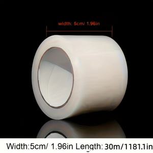 TEMU 1181.1인치/30미터, 헤비듀티 투명 창문 방풍 밀봉 테이프, 투명 방풍 스트립 창문 밀봉 테이프, 틈새, 창문 및 에어컨 유닛을 통한 교차 환기를 방지 - 에어컨 단열 테이프