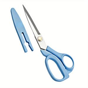 TEMU 1개 전문가용 8인치 헤비듀티 패브릭 가위, 날카로운 스테인리스 스틸 블레이드 & 인체공학적 양손잡이(왼손/오른손) 핸들 - 재봉, 공예, 드레스메이킹, 인조 가죽 절단용 대형 커팅 가위 - 이상적