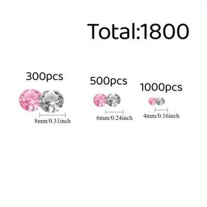 TEMU 1800개 핑크색과 투명 인조 , 꽃병 채움재, 집 장식, 결혼식, 브라이덜 샤워, 크리스마스 파티 장식, 테이블 중앙 장식용, 꽃병 필러 구슬, 크리스마스 꽃병 필러, 플라스틱 보석용