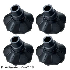 TEMU 내구성 강한 4pcs 미끄럼 방지 캠핑 의자 다리 커버 - 트랩 방지 야외 낚시 의자 발 보호대