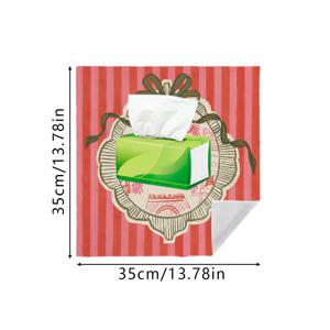 TEMU 1개, [자체 접착 매직 랩 천] 빈티지 크리스마스 트리 프린트 자체 접착 패브릭, 사계절 사용 가능한 초대형 탈출 방지 고양이 방지 랩 천, 재사용 가능, 세탁 가능한 내구성 고양이 침대 담요, 장난기 많은 고양이를 위한 그루밍 진정 랩, 점심 가방, 화장품 정리함, 여행용 수납 천, 카메라 렌즈 청소 천, 노트북 슬리브 보호 랩