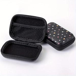 TEMU 멀티컬러 플로랄 프린트 EVA 하드쉘 4.3인치 컴팩트 스토리지 파우치 - 전자기기, 이어폰, 하드 드라이브 및 케이블용 내구성 있는 방수 지퍼 여행 정리함