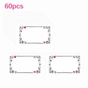 TEMU 60개 스타일 빈 작은 카드 | 결혼식, 생일, 기념일, 휴일에 적합한 포켓 카드, 선물 태그, 메시지 카드, 지갑 카드, 명함, 선생님 선물로도 사용 가능 - 종이