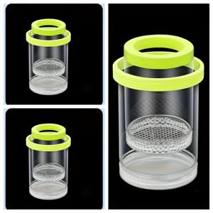 TEMU 배우기용으로 설계된 대형 어항 부화기 3개 세트입니다. 플로팅 부화장에 오픈형 그리드 레이아웃이 특징입니다. 이 비전기식 부화 상자는 배트, 잉어, 새우에게 적합하며 배터리는 필요 없습니다.