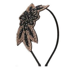 TEMU 빈티지 구슬 장식 꽃 머리띠 1개, 빈티지 파티, 웨딩드레스 스타일링, 치파오 의상, 일상 출퇴근용, 헤어스타일에 우아한 느낌을 더해줌