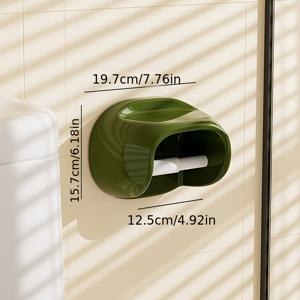 TEMU 신형 벽걸이 티슈 박스, PET 소재, 화장지 홀더, 욕실 티슈 보관 선반, 벽걸이 티슈 랙, 욕실 티슈 홀더, 욕실 액세서리, 욕실 수납 및 정리