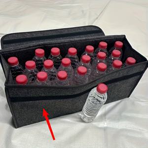 TEMU 1개 자동차 트렁크 정리백 - 다중 수납공간, 접이식 스토리지, 인체공학적 손잡이 - SUV, 세단, 트럭용 내구성 있는 차량 내부 액세서리, 차량 수납백