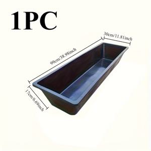 TEMU 부식 방지 및 노화 방지 플라스틱 재질의 대형 화분, 꽃과 채소용 튼튼한 직사각형 화분 - 실내/외 정원, 발코니, 테라스에 적합한 경량 디자인 - 장미, 토마토에 이상적