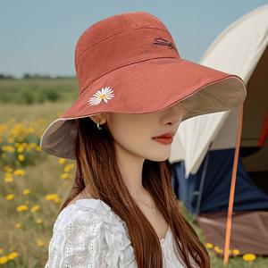 TEMU 여성을 위한 스타일리시한 넓은 챙의 햇빛 가리개는 모든 계절에 완벽하며, 패셔너블한 방식으로 얼굴을 보호할 수 있습니다. 보관이 용이하며 야외 활동 및 캐주얼 웨어에 이상적입니다.