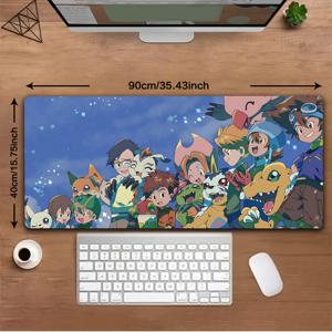 TEMU 1개 애니메이션 디지몬 게이밍 마우스 패드 | 미끄럼 방지 고무 받침대, 세탁 가능, 책상 액세서리, 사무실, 학교, 홈 데코에 적합, 데스크 매트, 팬 및 친구를 위한 이상적인 선물