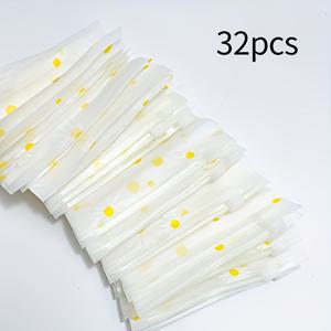 TEMU 32개 세트 데이지 지퍼 백, 플로럴 패턴 플라스틱 재밀봉 가능 백, 소형 포장 백, 주얼리 보관 백, 재사용 가능한 사무용품, 공예 보관, 주얼리 & 문구 가방 | 생생한 플로럴 디자인, 내구성 좋은 고품질 장식 보관 백