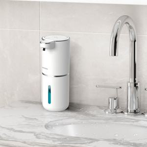 TEMU 자동 스마트 세제 디스펜서 거품타입 핸드위시 물비누 리필용기 충전식 욕실 손세정기