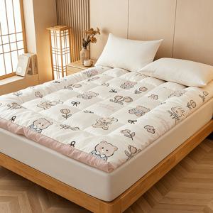 TEMU YYT 부드럽고 따뜻한 사계절용 접이식 매트리스, 편안하고 두꺼운 토퍼, 토퍼 패드, 사계절, 소프트, 수면, 미끄러움 방지 매트, 다기능 다용도--침실, 기숙사, 홈, 라운지, 호텔에 적합