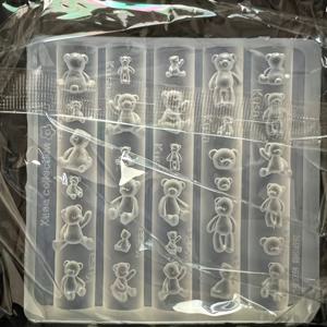 TEMU 베어 눈꽃 네일 아트 실리콘 몰드, 네일 웨어러블 장식, 고투명 실리콘 몰드, 초경량 클레이 몰드