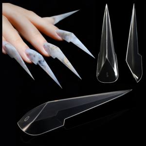 TEMU 새로운 박스형 기계식 드래곤 클로 재사용 가능 네일 폼 /포인트 모양 네일 아트용