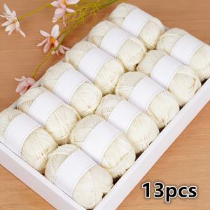 TEMU 13개 수제 꼬임 털실 – 부드럽고 푹신함, 코바늘 뜨개질, 스카프, 러그 등 축제 장식에 완벽 – 멀티 컬러 모음: 흰색, 분홍색, 노란색, 파란색, 녹색, 보라색, 빨간색, 등