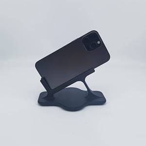 TEMU 1개 침대 옆 휴대폰 거치대/탁상용 스탠드, 침대 옆이나 거실 소파에서 사용 가능. 인체공학적 곡선형 베이스, 미끄럼 방지 그립, PP 소재; 옆으로 누워서 영상 시청에 이상적