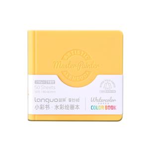 TEMU 랑궈 미니 수채화 스케치북: 컴팩트하고 휴대하기 쉬운 스케치북/다이어리/드로잉북, 예술적 드로잉과 저널링에 이상적. 드로잉 연습장이나 창의적 글쓰기 노트북으로도 사용 가능. 불투명 페이지 – 예술적 창작과 저널링에 완벽