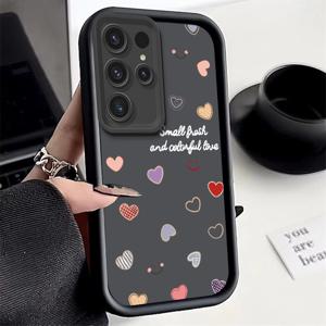 TEMU 폰 케이스: 삼성 S21 S22 S23 S24 S25 S26 PLUS/+FE PRO ULTRA 시리즈용 컬러풀한 줄무늬 스마일 얼굴 쉘, S26 ULTRA 5G 최신 모델. 스타일리시한 디자인 선물로 기념하세요