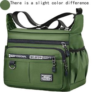 TEMU 남성용 크로스백 - 사계절용 크리스마스 가을 겨울 남녀공용 패셔너블 크로스백, 조절식 어깨끈이 있는 경량 여행 및 통근용, 휴일을 위한 최고의 선물 선택 [지퍼 방향 랜덤]