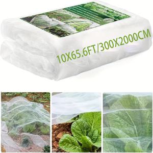 TEMU 1팩, 10*50피트 (3*15미터)/10*65.6피트 3*20미터 정원망, 정원 보호용, 과일나무망, 채소, 블루베리, 관목, 생식물, 행 커버, 스크린 보호용