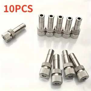 TEMU 10개 팩 금속 미스트 노즐 - 실외 냉각 시스템, 정원, 가습기, 조경, 먼지 보호 - 0.024인치(0.6mm) 크기 - 녹 방지, 누수 방지, 내구성, 정밀도