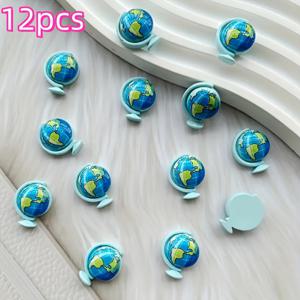 TEMU 공예, 주얼리 제작, 휴대폰 케이스 및 헤어 장식용 12개 지구 장식, 디자인 주얼리 제작 - 창의적이고 예술 프로젝트에 적합! 비즈 모음