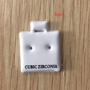 TEMU 50개 PVC 귀걸이 디스플레이 카드 - 스터드 및 귀걸이용 보석 포장 및 걸이 태그