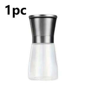 TEMU 휴대용 다기능 세라믹 코어 스파이스 그라인더, 스테인리스 스틸 그라인더, 소금 그라인더, 후추 그라인더 - 내구성 있는 유리로 제작, 바다 소금이나 바다 소금을 추가할 수 있으며, 주방, 야외 모험 및 가정용으로 적합 - 추수감사절, 크리스마스, 할로윈, 부활절 및 일상 사용에 적합 - 전원 필요 없음