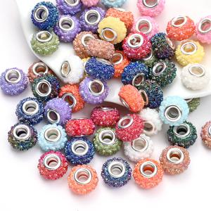 TEMU 10개 레진 루스 스페이서 비즈, 15mm 납작한 원형 큰 구멍 레진 비즈, 비즈 펜, 목걸이, 팔찌, 키체인 및 귀걸이 제작에 사용되는 패셔너블한 주얼리 제작에 사용되는 장식 선물