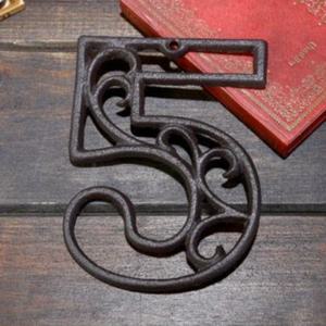 TEMU 강력한 구조, 모던한 캐스트 아이언 숫자 0-9, 공기 채널된 방습 디자인 - DIY 주소, 집, 이메일, 전화 디스플레이에 이상적, 가정, 카페, 바, 레스토랑