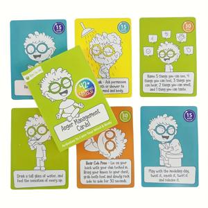 TEMU 분노 관리 카드! 여성 소유. 42개 이상의 진정 도구. 학교나 집에서 청소년 및 치료사에게 이상적입니다. 마음과 몸을 진정시키고, 더 나은 정서적 웰빙을 위해 분노를 관리하는 데 도움이 됩니다