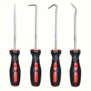 TEMU 세트 4개/6개 피크&후크, 오일 실링/O-링, 실링 가스켓, 픽 후크 풀러 리무버, 자동차/자전거 정비 도구 등 선물용