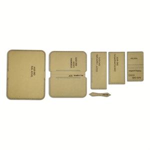 TEMU 6개 수제 가죽 동전 지갑 제작 크라프트 템플릿 카드 케이스 재봉 패턴 수제 크라프트 스텐실 가죽 공예 도구 추가, 지갑 제작, DIY 지갑 제작