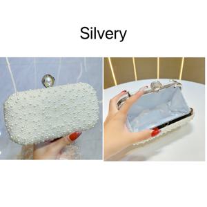 TEMU 미싱 유 여성용 클러치백 - 탈착식 크로스바디 체인 포함, 우아한 볼 코인 퍼스 - 웨딩, 파티, 프롬에 적합한 비즈 웨딩 이브닝 클러치, 드레스 매칭 액세서리 선물