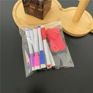 TEMU 8색 화이트보드 마커 세트 + 자석식 지우개 보드 1개, 랜덤 색상 - 사무실 보드, 캘린더, 냉장고에 이상적; 창의적인 휴일 선물