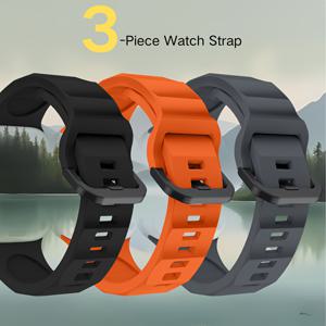 TEMU 애플워치 울트라 밴드 3개 세트, 남성용 49mm 46mm 45mm 44mm 42mm 41mm 40mm 38mm 호환, 소프트 실리콘 스트랩 솔로 루프 손목 밴드, iWatch 시리즈 10 9 울트라 2 SE 8 7 6 5 4 3 2 1용