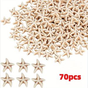 TEMU 70개 자연스러운 비즈 - 우아한 해안 주얼리 만들기, DIY 공예, 해양 테마 장식품 - 목걸이, 팔찌, 귀걸이 디자인용 - 나우티컬 파티 장식용 대량 비즈, 주얼리 제작용 비즈, 리얼리스틱 모양