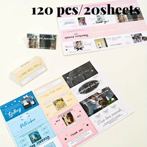 TEMU 120개/20장 멀티 컬러 인스타 스타일 접이식 미니 카드 토퍼, 장식용 미니 팝업 카드, 팬 서포트, 선물, 상품, 보관, 투표, 교환용 접이식 포장 재료, 창의적인 문구류, 플래너 스티커, 엽서 정리, 펜팔 편지 교환, 사진 보호, 카드 전시 배경, 소품, 선물 가방용, 문구류, 사무용 선물, 수공예품, 가정용, 일반 분류 및 보관용으로 적합