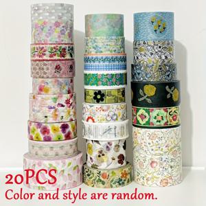 TEMU 40개/20개 랜덤 프린트 테이프, 찢을 수 있는 테이프, 스크랩북, 공예, 다이어리, 선물 포장용, 다양한 종류의 마스킹 테이프