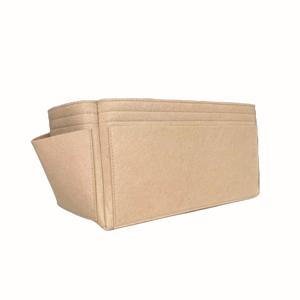 TEMU 여성용 대형 펠트 가방 정리 파우치 - 지퍼 포켓 포함, 휴대용 핸드백 분리대 (립스틱, 마스카라, 열쇠, 다이어리, 지갑 수납용) | 핸드백 라이너, 토트백, 파우치, 데일리용 내부 정리 인서트