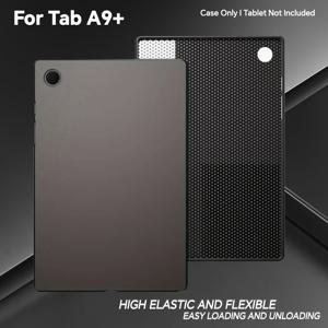 TEMU 삼성 갤럭시 탭 S7/S8/S9/S9 FE S6 Lite A7 Lite A9/A9 Plus 용 충격 흡수 실리콘 보호 커버 - 다양한 카메라 개방이 있는 무광 블랙 소프트 TPU 케이스