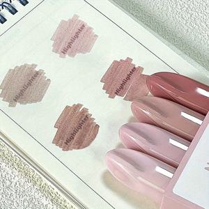 TEMU 4개입 고급 필기구 세트, 그라데이션 색상 하이라이터, 일본 스타일의 미적 감각, 모란디 컬러 시리즈 플래너 펜, 플래너용 강조 마커, 학용품