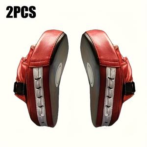 TEMU 2개 세트 인체공학적 복싱 핸드 타겟 - 가벼운 EVA 트레이닝 패드 (복싱, 산다, 태권도용) - 레드 & 블랙 경량 패드 태권도 산다 복싱 훈련 장비 발 타겟 내구성 및 휴대성, 훈련 장비 | 인체공학적 디자인