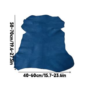 TEMU 1개 호수 파란색 고품질 카시미어 가죽, 매우 부드럽고 섬세하며 촉감이 좋고 투명하며 통기성이 뛰어난 포르, 두께 0.7-0.8mm, 다양한 의류, 모자, 신발, 헤어 액세서리, 장갑, 스커트, 재킷, 가방, 벨트에 적합