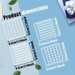 TEMU 4개의 애완 동물 다이어리 템플릿 세트 (다이어리 템플릿 및 캘린더 도구 포함), 빠른 사용 다이어리 디자인 4개, 계획용 스타일 4개, 크리스마스 선물로 완벽