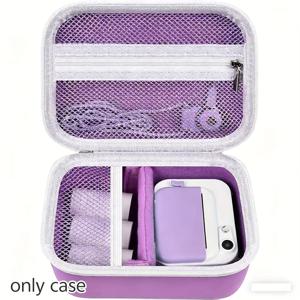 TEMU 카메라 케이스, Mgaolo, Dylanto, GKTZ, Yehtta, Masterbee 및 기타 즉석 인화 카메라와 호환, 디지털 비디오 카메라 보관 홀더 가방 - 쉘만 해당 (보라색)